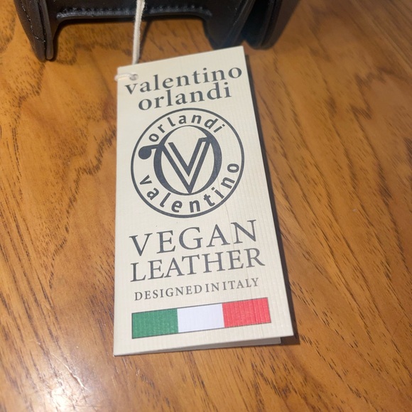 NWT-Valentino Orlandi quilted crossbody black vegan leather bag. - Picture 7 of 14